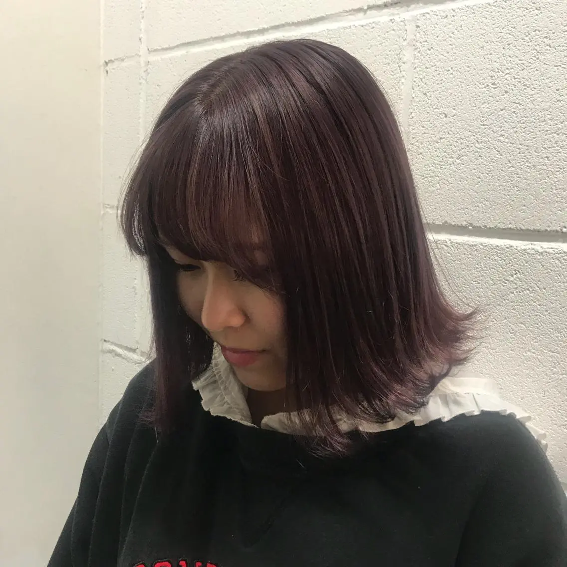 ミディアム ヘアカラー サイレント美容師 アイリィのヘアスタイル