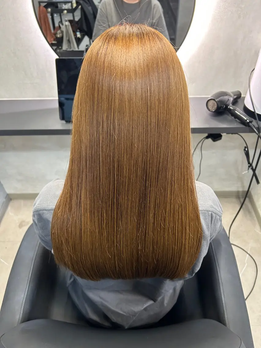 ロング カラー ヘアカラー トリートメント 新宿/美髪矯正 髪質改善/韓国風山本のヘアスタイル