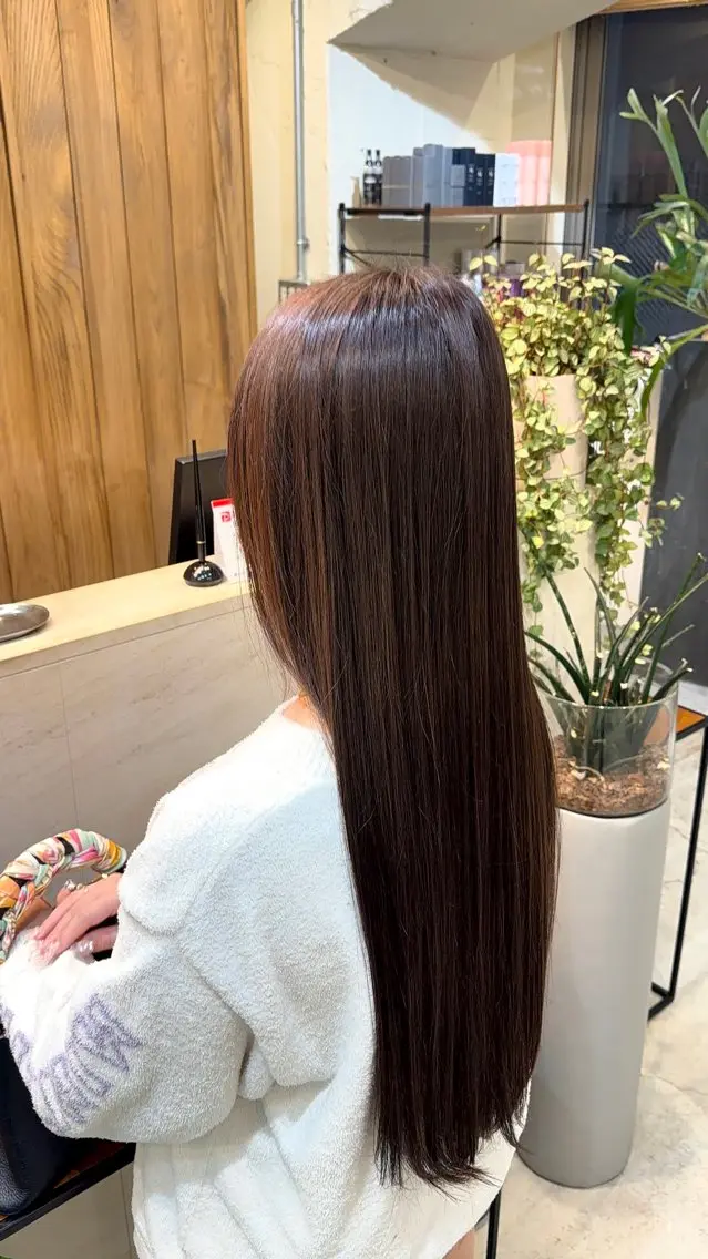 ロング ヘアカラー 透明感カラー/ 縮毛矯正/ユズキのヘアスタイル