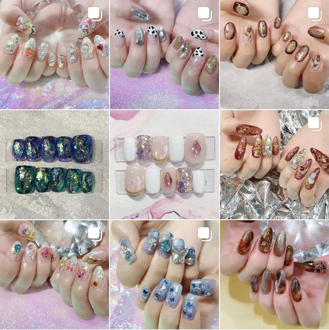ネイル 渋谷／チップ長さ出し 👑アプレgel-xのネイルデザイン