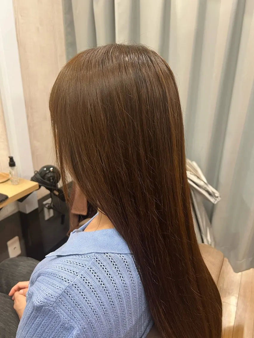 ロング 髪質改善 カット 縮毛矯正 トリートメント TELA HAIR 幕張本郷店 千尋のヘアスタイル