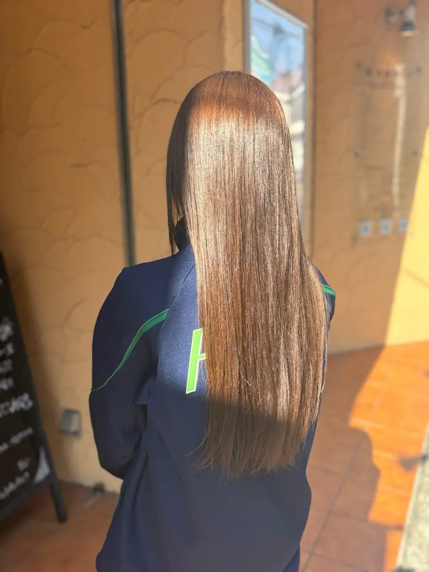 ロング カラー アッシュ ブラウンカラー 天川 満博のヘアスタイル
