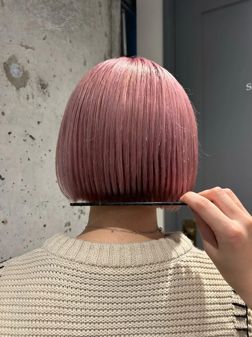 ショート カラー カット ヘアカラー トリートメント 🦖ミニボブ/ボブ /MOEKA🦕のヘアスタイル