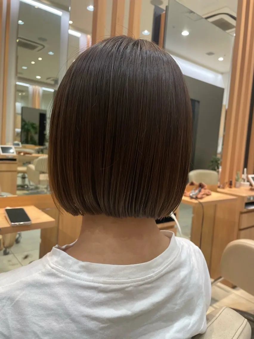 ショート ボブ カット トリートメント 似合わせカット/ パーマ/ゆづきのヘアスタイル