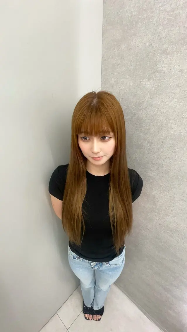 ロング カラー ヘアカラー トリートメント 髙野 遥のヘアスタイル