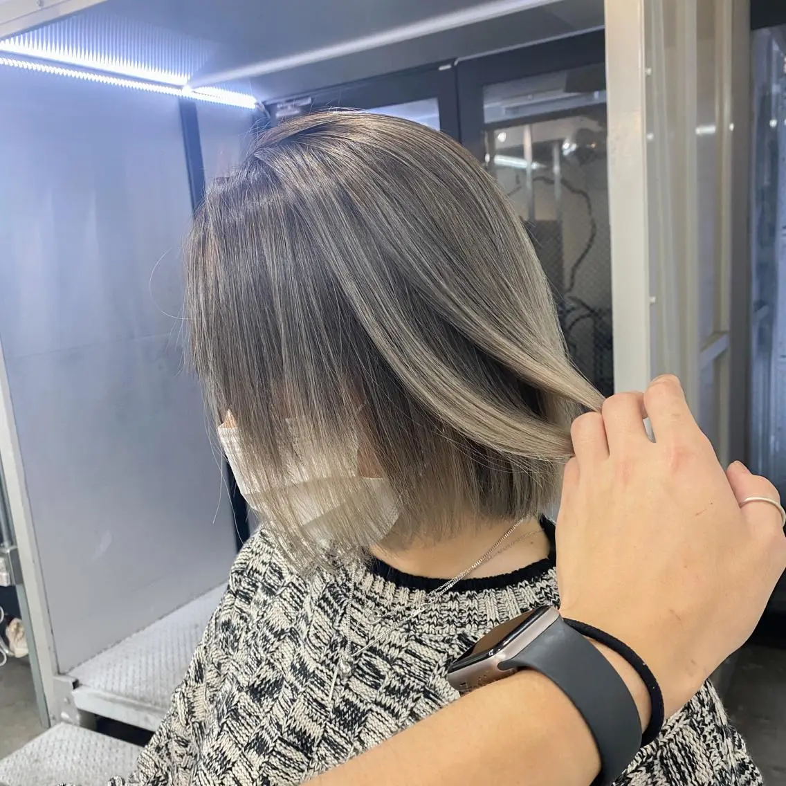ミディアム カラー カット ヘアカラー トリートメント 海外デザイン🇺🇸 石渡諒太のヘアスタイル