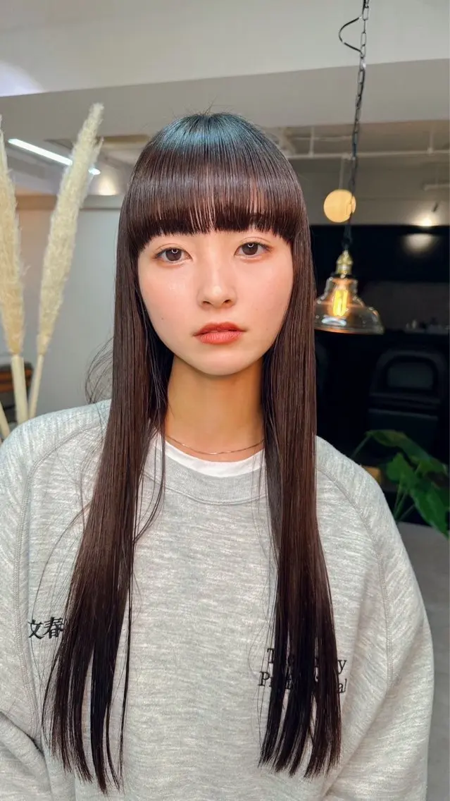 カット+髪質改善縮毛矯正🍊の写真