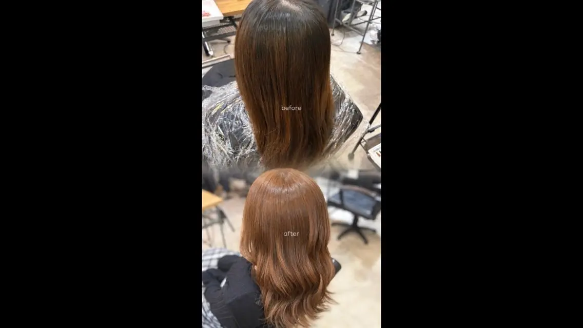 カラー いのうえ はるかのヘアスタイル