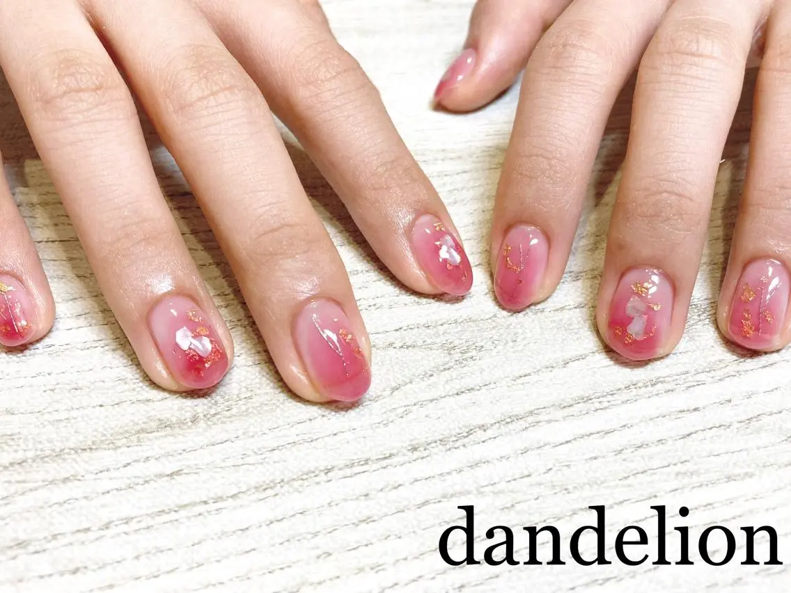 ネイル ハンドネイル ハンドケア dandelion ダンデライオンのネイルデザイン