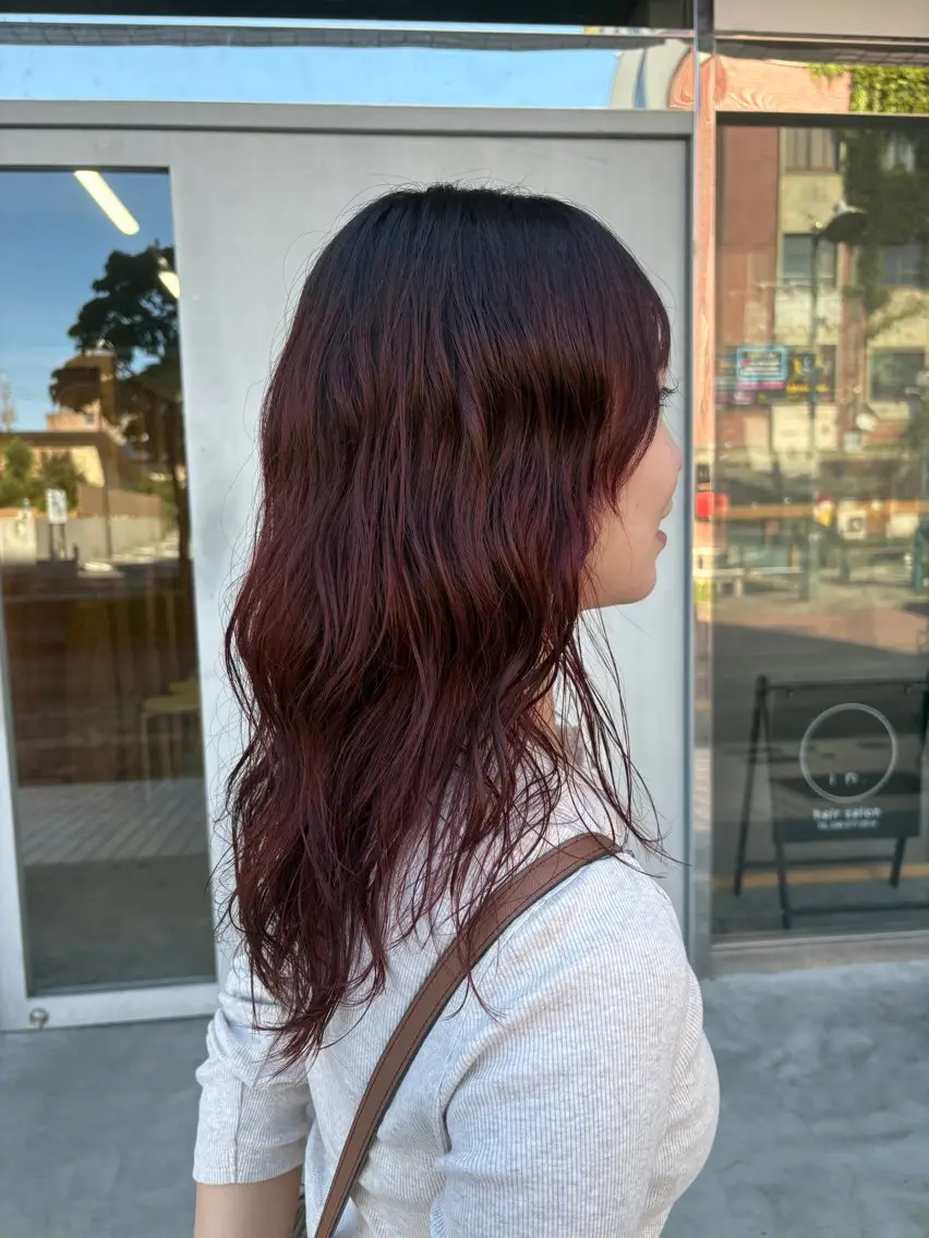 セミロング セミロングパーマ カット ヘアカラー トリートメント レイヤー/海外風ヘア /心奈のヘアスタイル