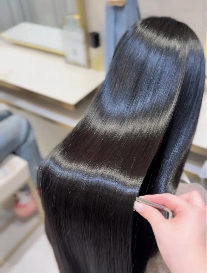 ロング 髪質改善 トリートメント HALO treatmentのヘアスタイル