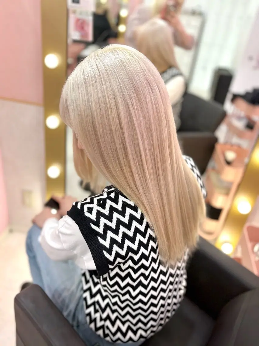 ロング カラー 甘ふわgirly🎀 ハイトーン🤍Ramのヘアスタイル