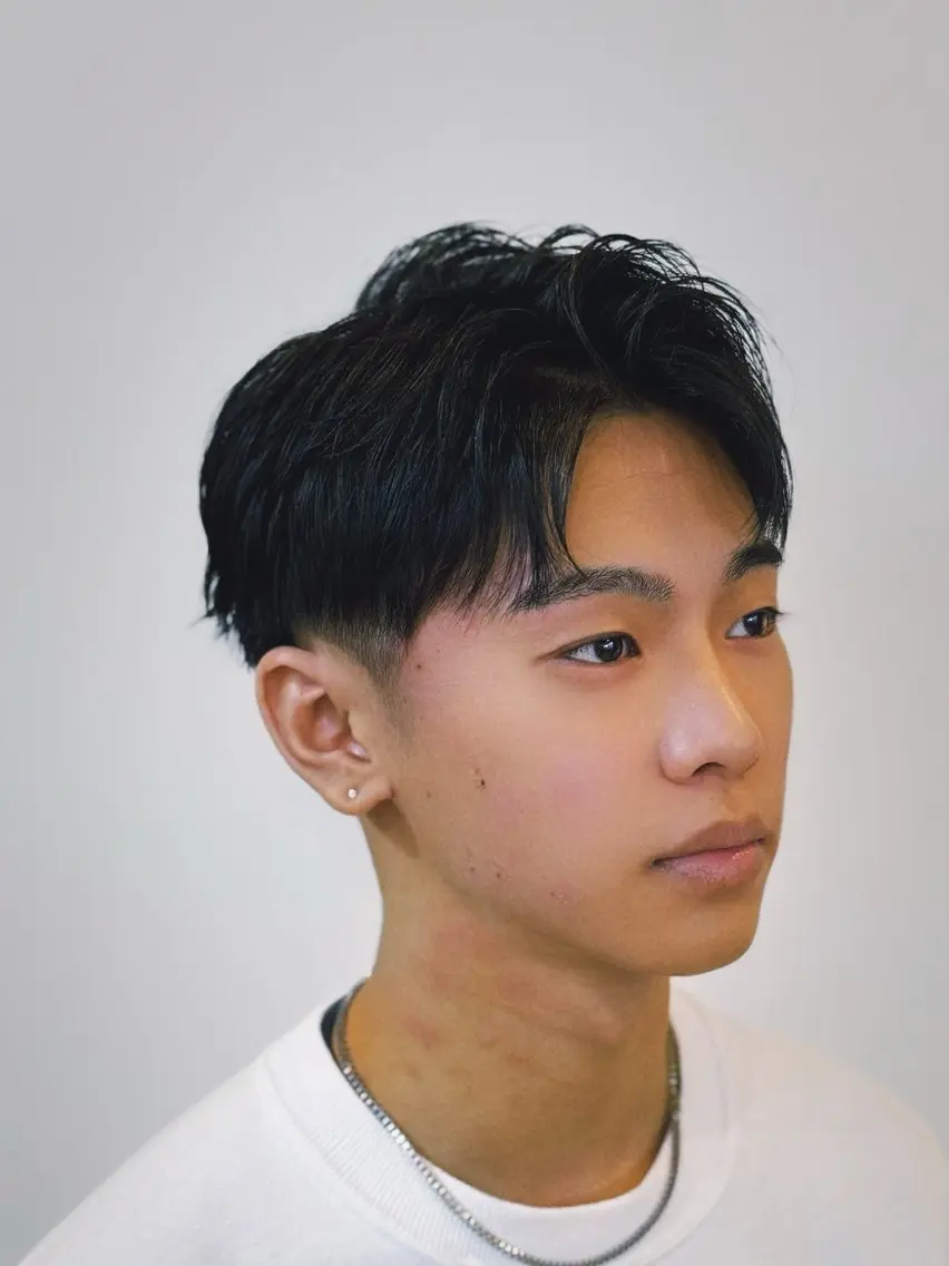 ショート メンズ ボブレイヤー募集中 出島　凜平のヘアスタイル