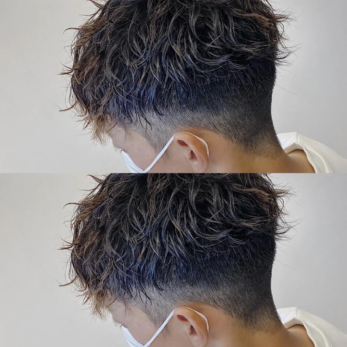 ショート パーマ メンズ 原田 涼矢のヘアスタイル