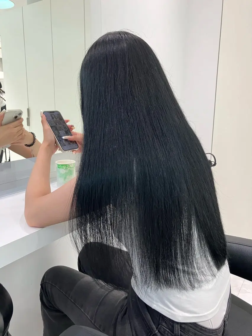 ロング カラー ヘアアレンジ 💓色落ちまで綺麗な 垢抜けカラー💓のヘアスタイル