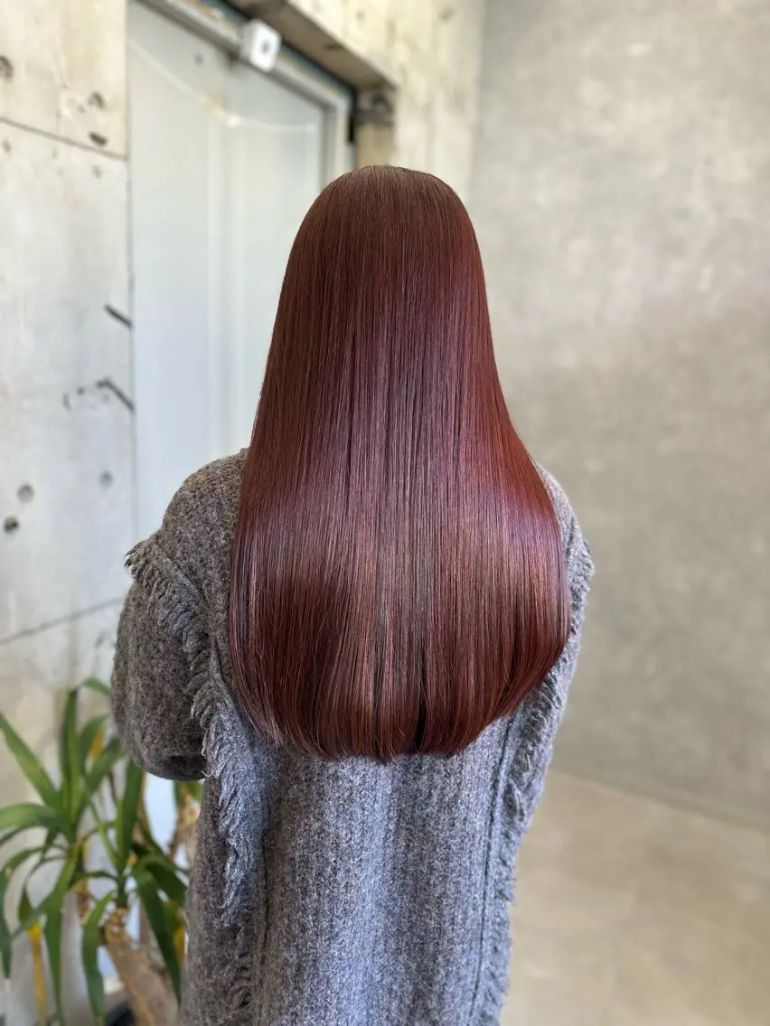セミロング トリートメント カット ヘアカラー トリートメント vision kyoseiのヘアスタイル