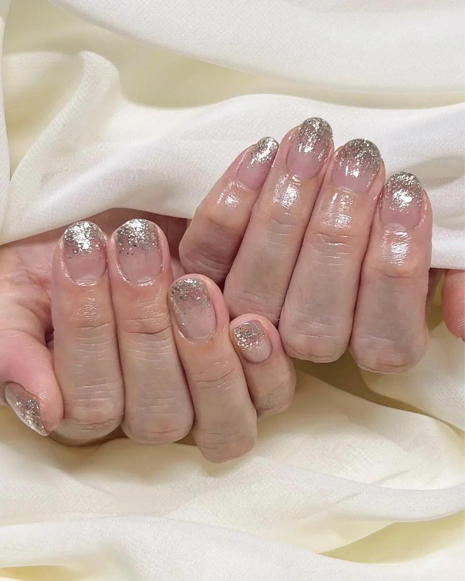 ネイル グラデーション ラメ(グリッター) ラメグラデーション nail salon MUAのネイルデザイン