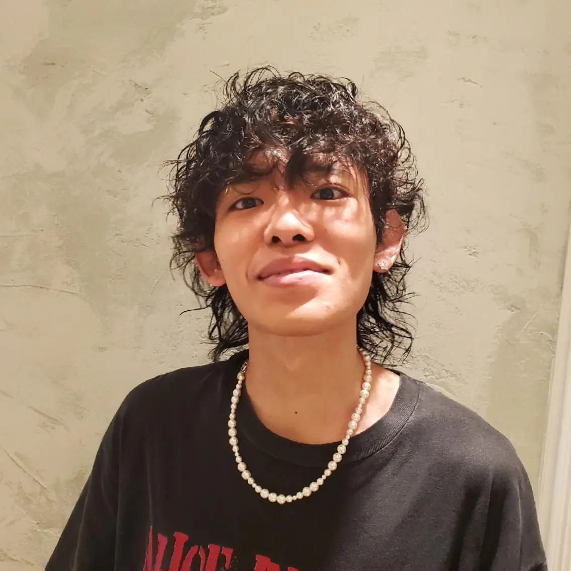 メンズ メンズパーマ メンズウルフカット ウルフカット 竹尾 優斗のヘアスタイル