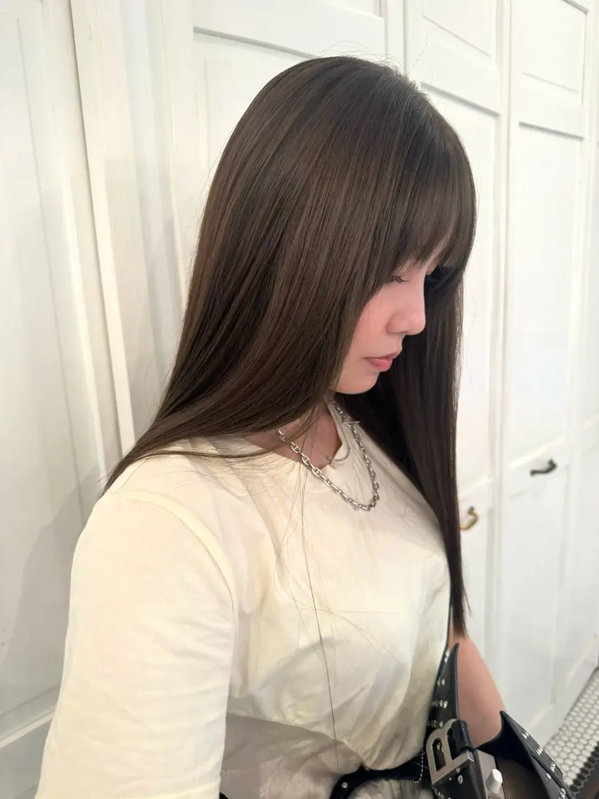 カラー カット ヘアカラー ブリーチカラー🎀 韓国風/寺門美優のヘアスタイル
