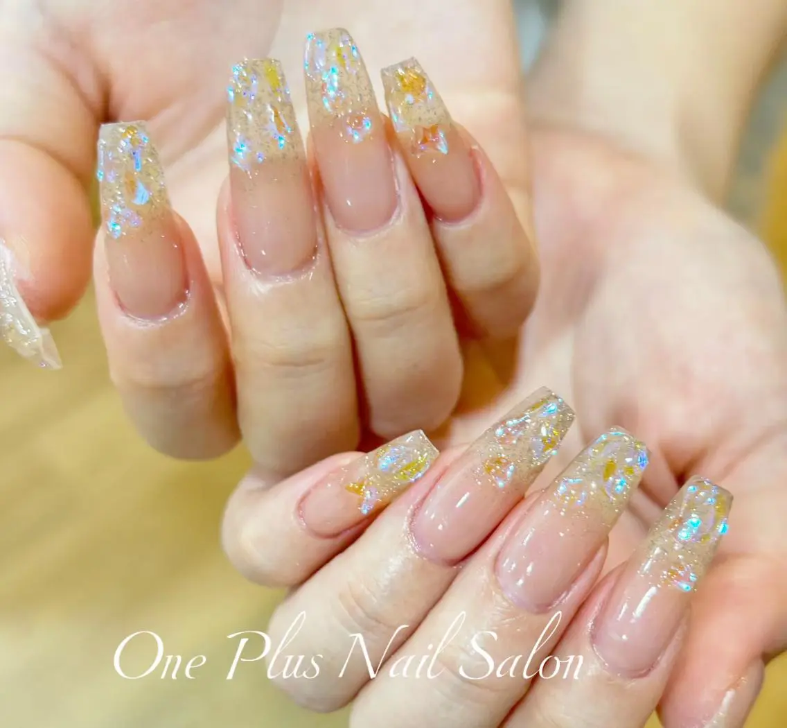ネイル チークネイル 成人式 フレンチネイル 韓国ネイル ニュアンスネイル One Plus Nail Salonのネイルデザイン