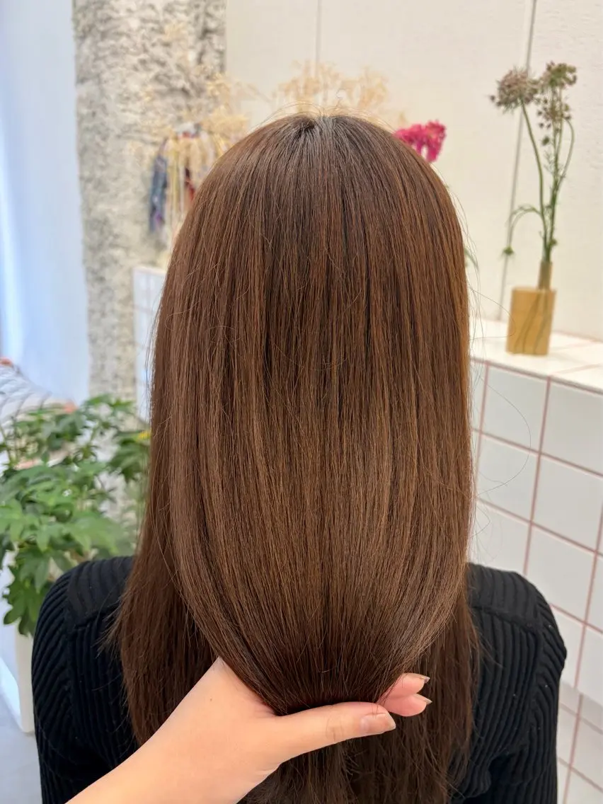 ロング カラー ヘアカラー トリートメント 透明感カラー/名古屋 /栄/木下奈々望のヘアスタイル