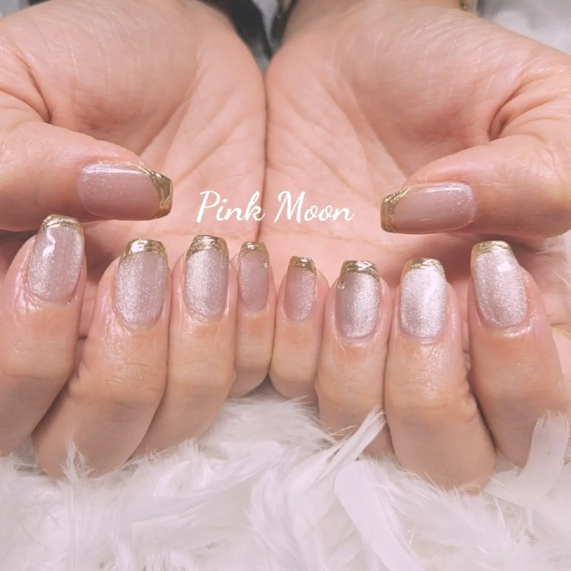 ネイル アートネイル マグネットネイル ハンドネイル PinkMoon Nozomiのネイルデザイン
