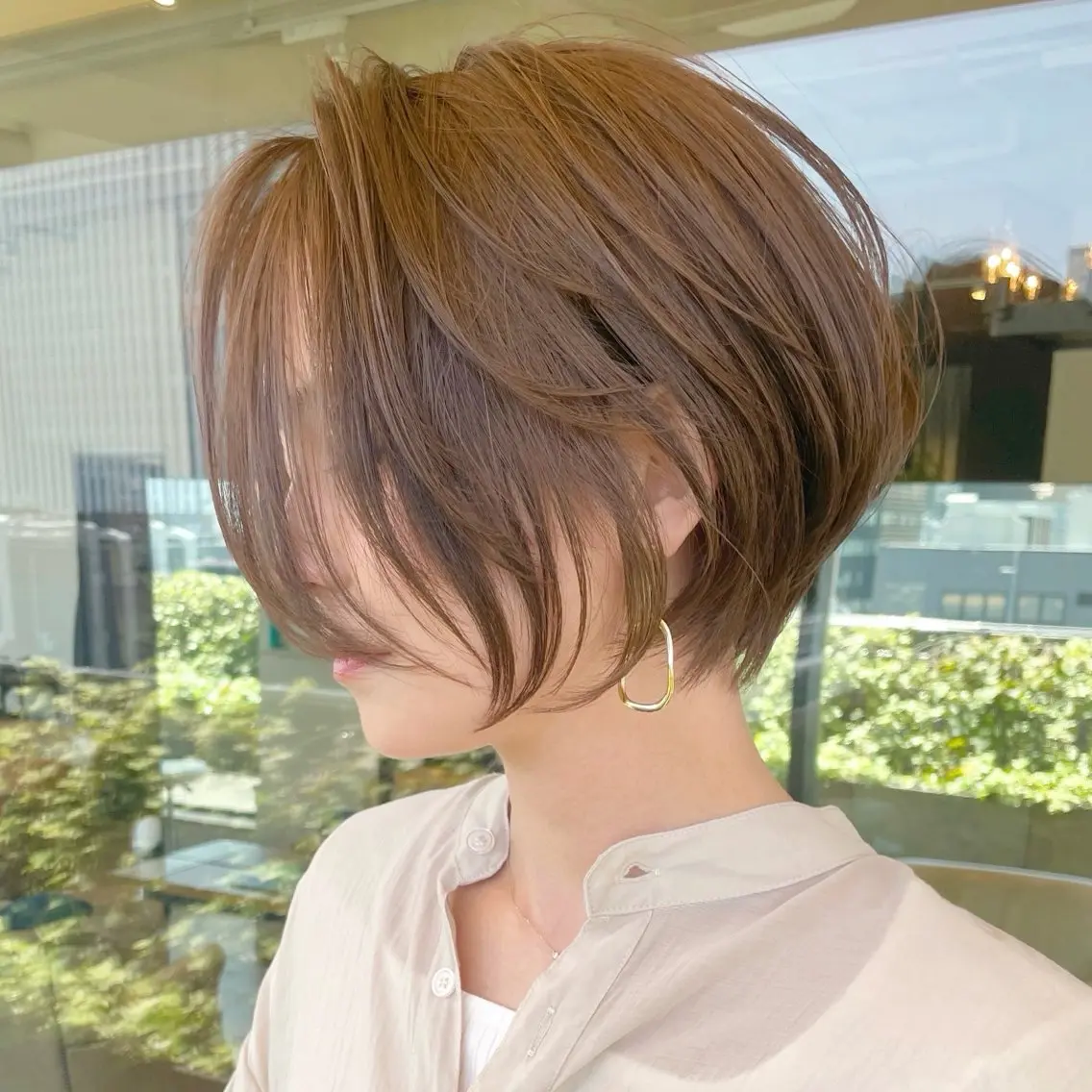 ショート カット ヘアカラー トリートメント 朝ラク/大人ショート /銀座/若狭真央のヘアスタイル