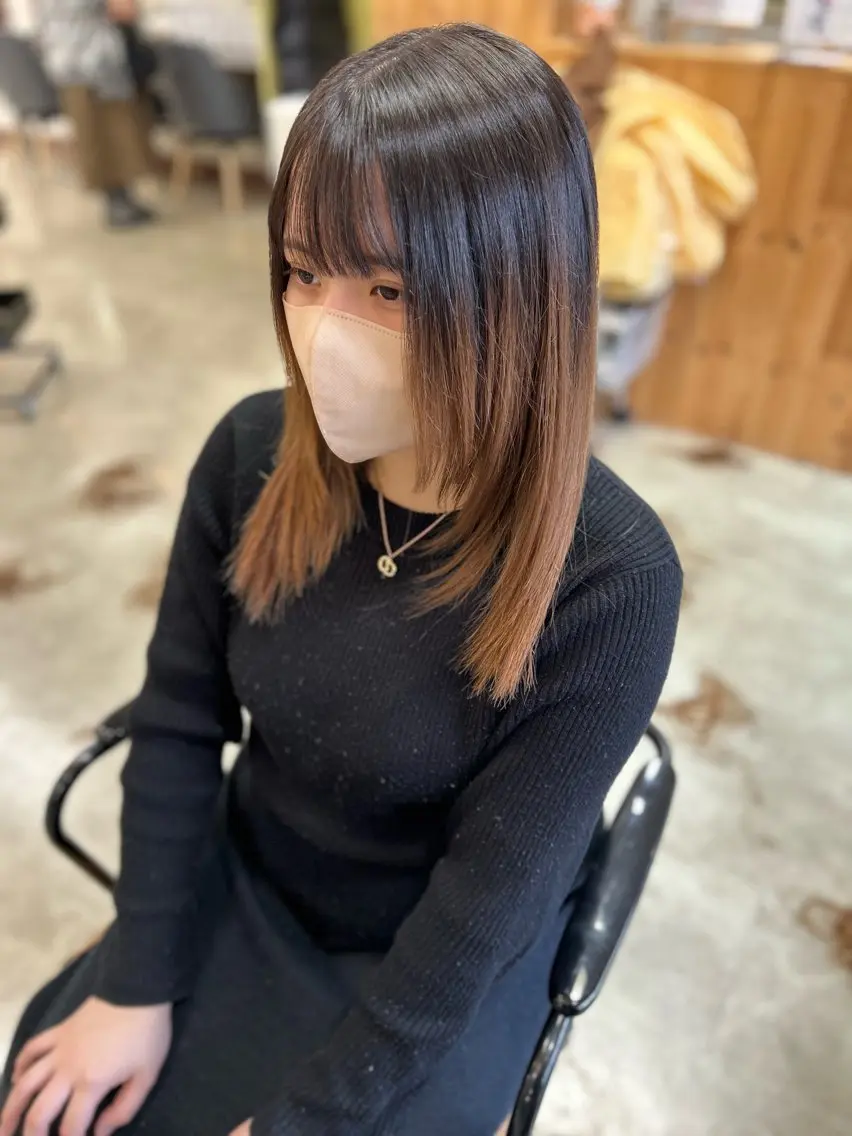 ミディアム 水田 誠貴のヘアスタイル