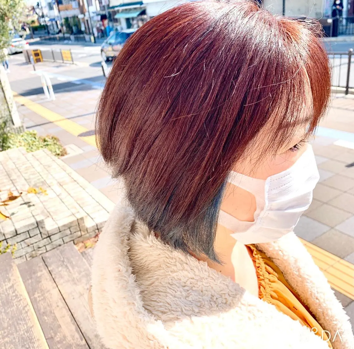 ショート カラー ブルーカラー 築田 泉のヘアスタイル