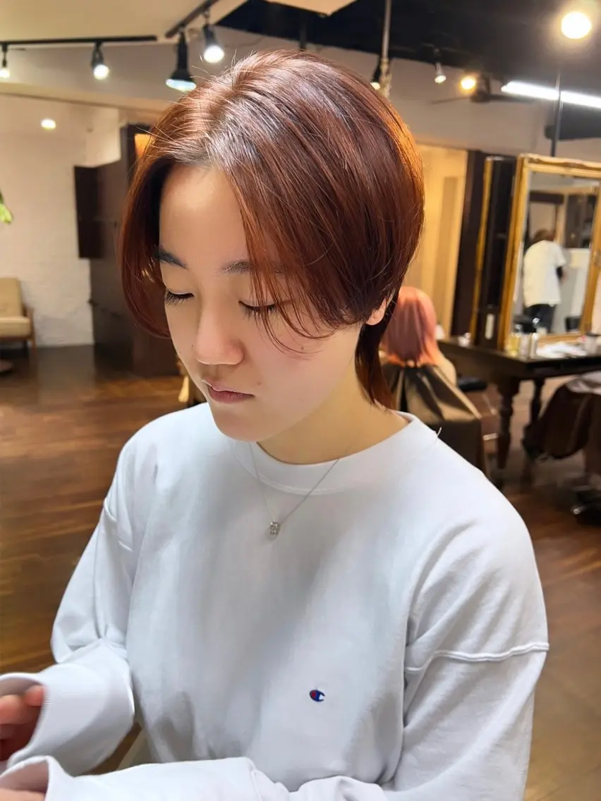 ショート カラー ブリーチ ケアブリーチ 透明感カラー デザインカラー ダブルカラー ハイトーン/ボブ 🎀sonokaのヘアスタイル