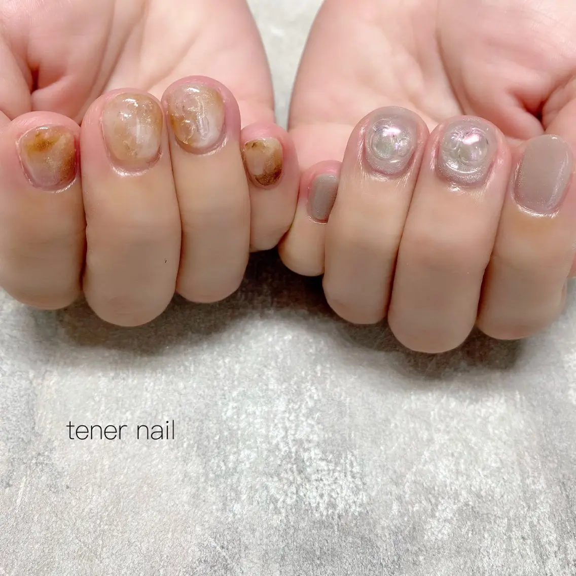 ネイル ぷっくりネイル ハンドネイル テネルネイル tener nailのネイルデザイン
