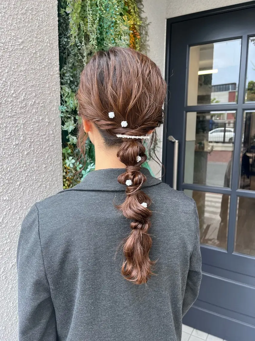 ヘアアレンジ 🪽ナチュラルヘア* 大下唯奈🪽🫧のヘアスタイル