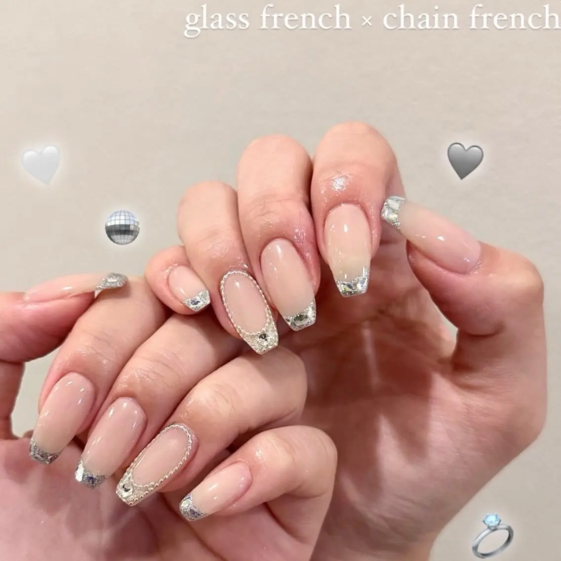 ネイル グラデーション ラメ(グリッター) マグネットネイル ミラーネイル ニュアンスネイル ハンドネイル Lumi de nailsのネイルデザイン