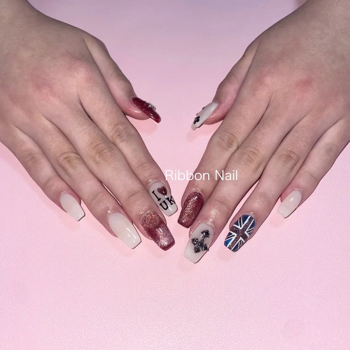ネイル 長さ出し Nail Ambra 小山のネイルデザイン