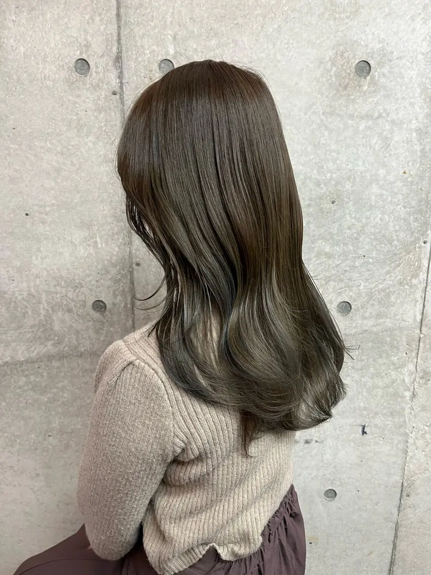 セミロング ハイライト カット ヘアカラー トリートメント 🍭AKANE 8月まで満枠のヘアスタイル