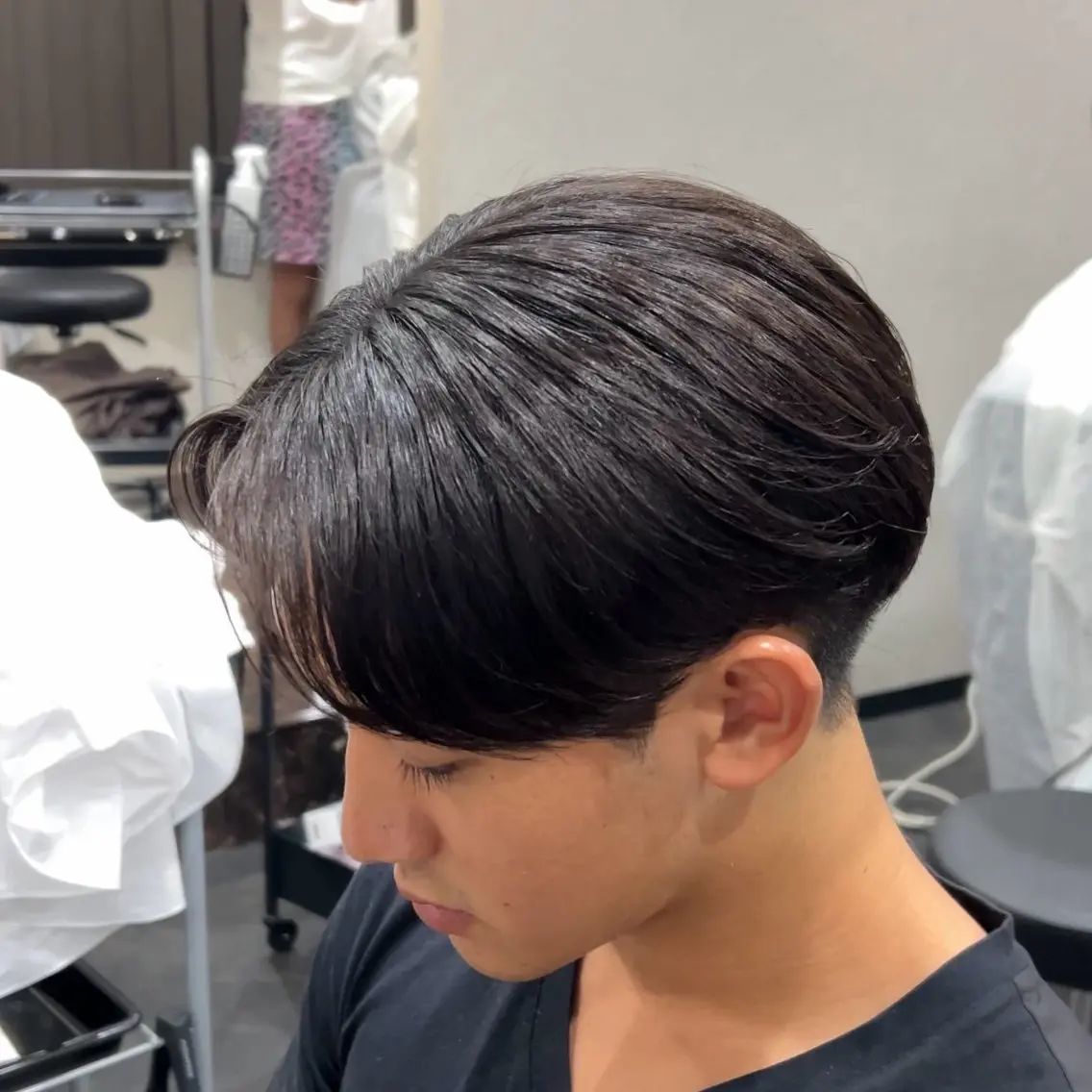 ミディアム メンズ 縮毛矯正 福井 太暉のヘアスタイル