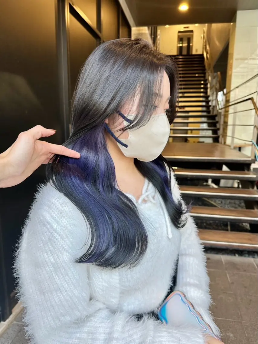 セミロング カラー ヘアカラー 🎀リオ🎀/ 推しカラーのヘアスタイル