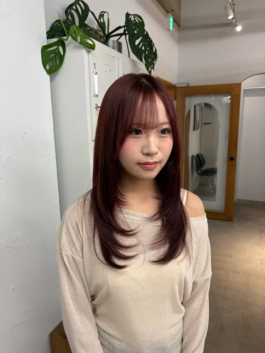透明感ワンカラー➕似合わせレディースカット💞✨の写真