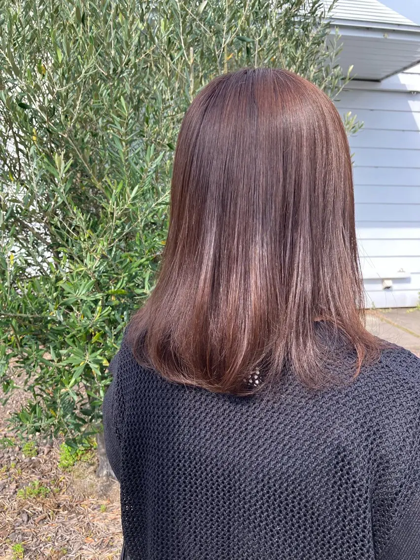 ミディアム カラー 透明感カラー ヘアカラー 【ツヤ髪特化】 スズキアキエ🫧のヘアスタイル