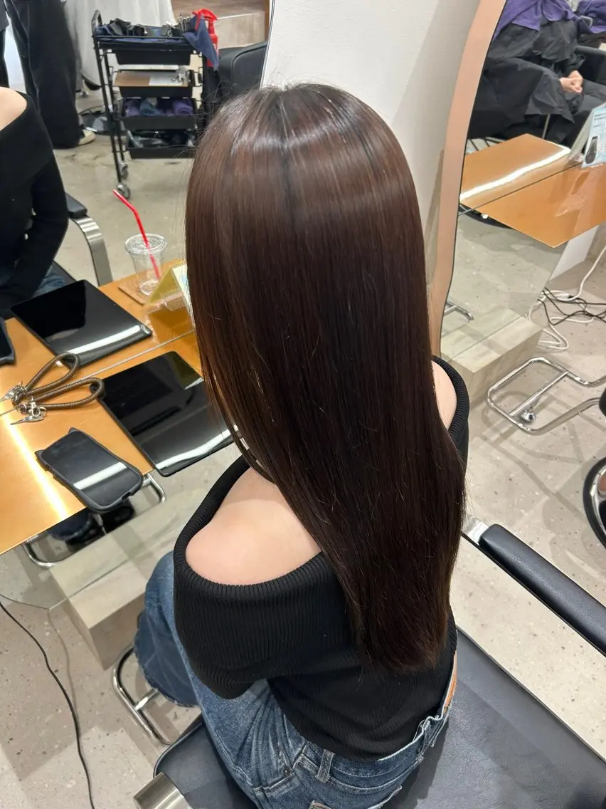 ロング パーマ 縮毛矯正 美髪職人/山村 貫太/髪質改善のヘアスタイル