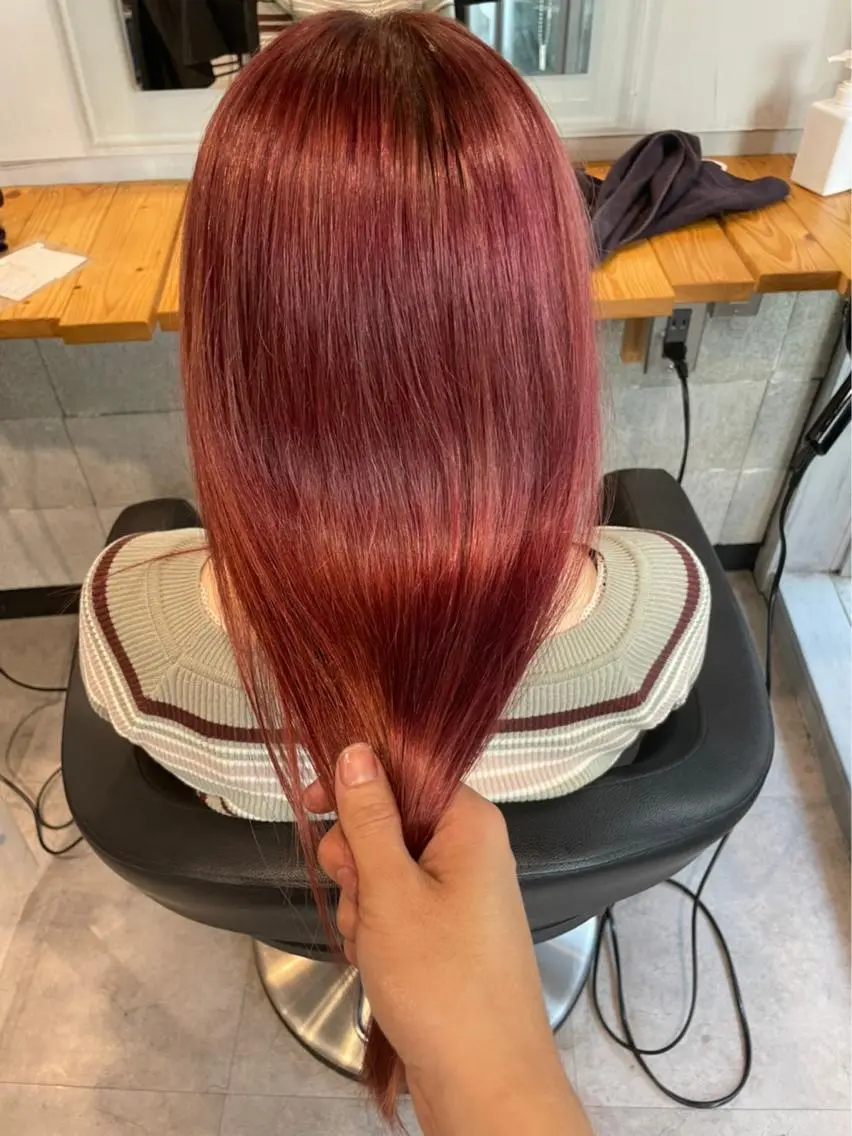 😍髪質改善トリートメント😍　ブリーチ毛に対しても効果絶大😍サラツヤな髪を手に入れましょう😍😍の写真