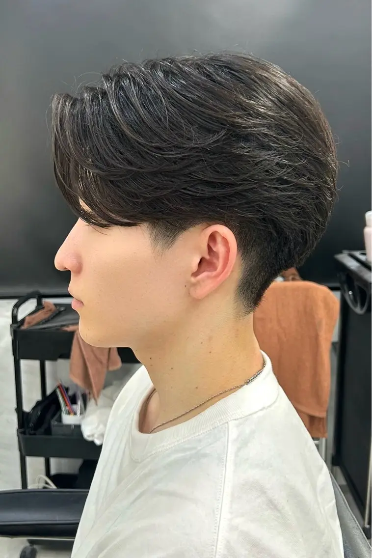 ショート パーマ メンズ カット ヘアセット メンズスタイリスト 前田雄輝のヘアスタイル