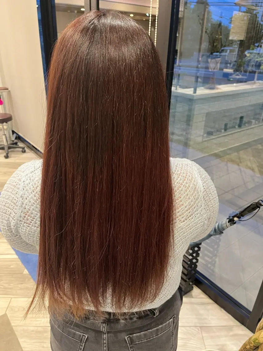 カラー ブラウンカラー ピンクカラー 松井 沙弥香/熊谷のヘアスタイル
