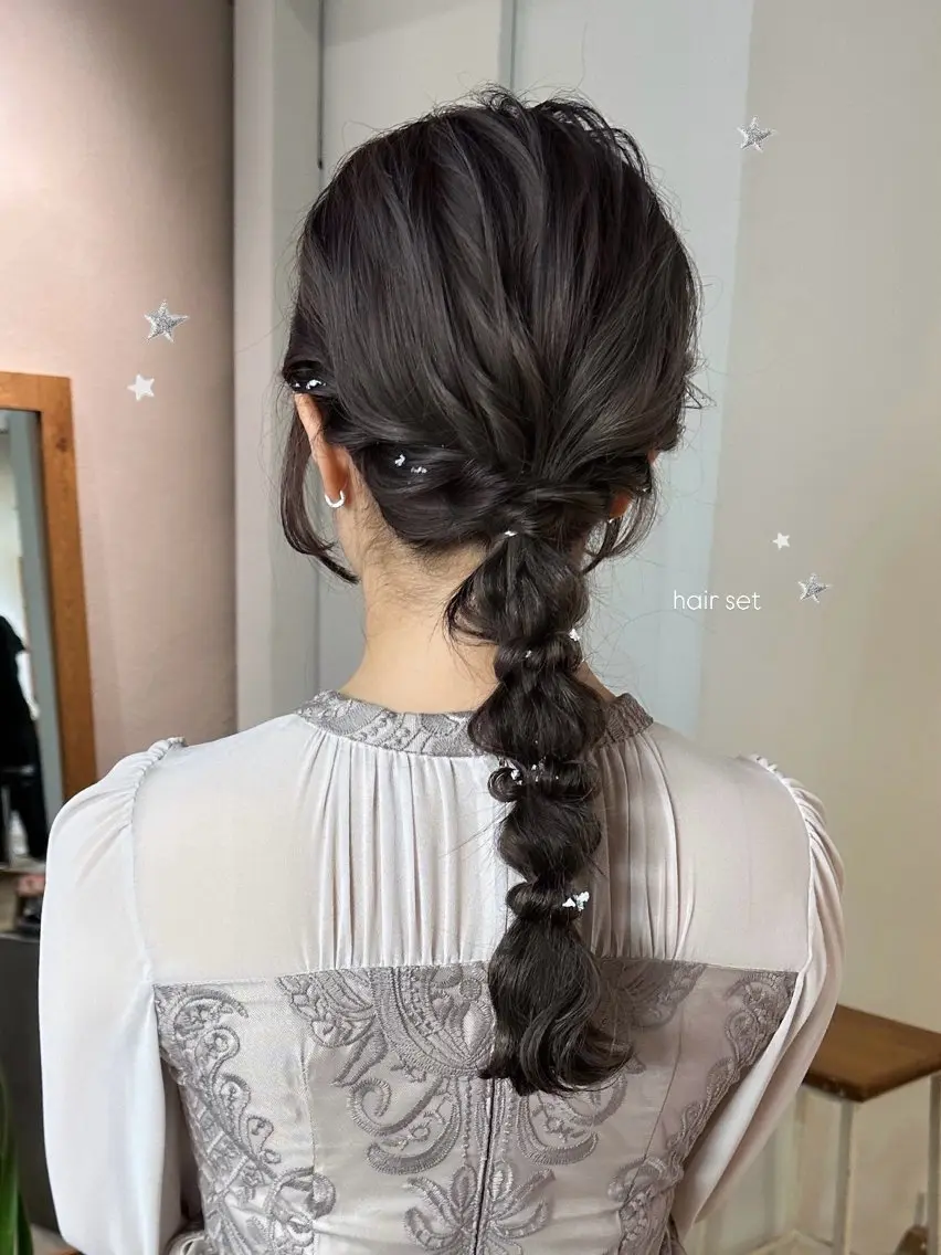 ロング ヘアアレンジ ヘアセット 暖色カラー/レイヤー 🌙 オノユリカのヘアスタイル