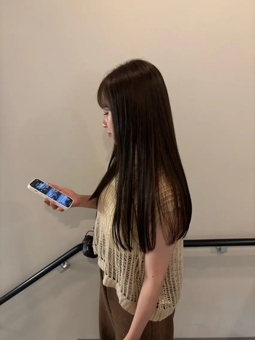ロング カラー 透明感カラー オリーブカラー ヘアカラー トリートメント 🐰メンズカット 募集中/ゆな🐰のヘアスタイル