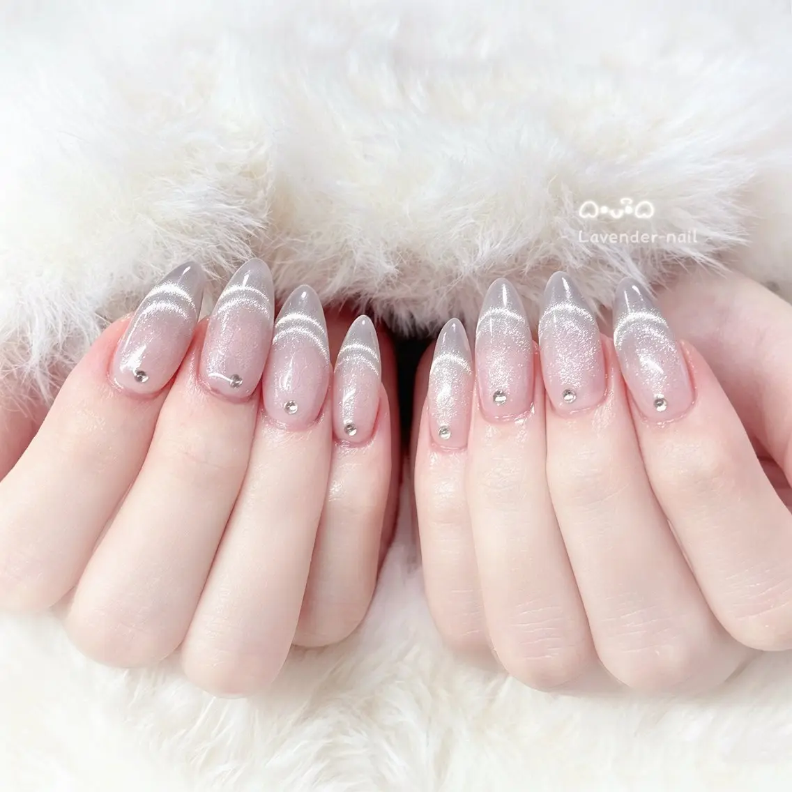 ネイル ハンドネイル Lavender nail·中島公園のネイルデザイン