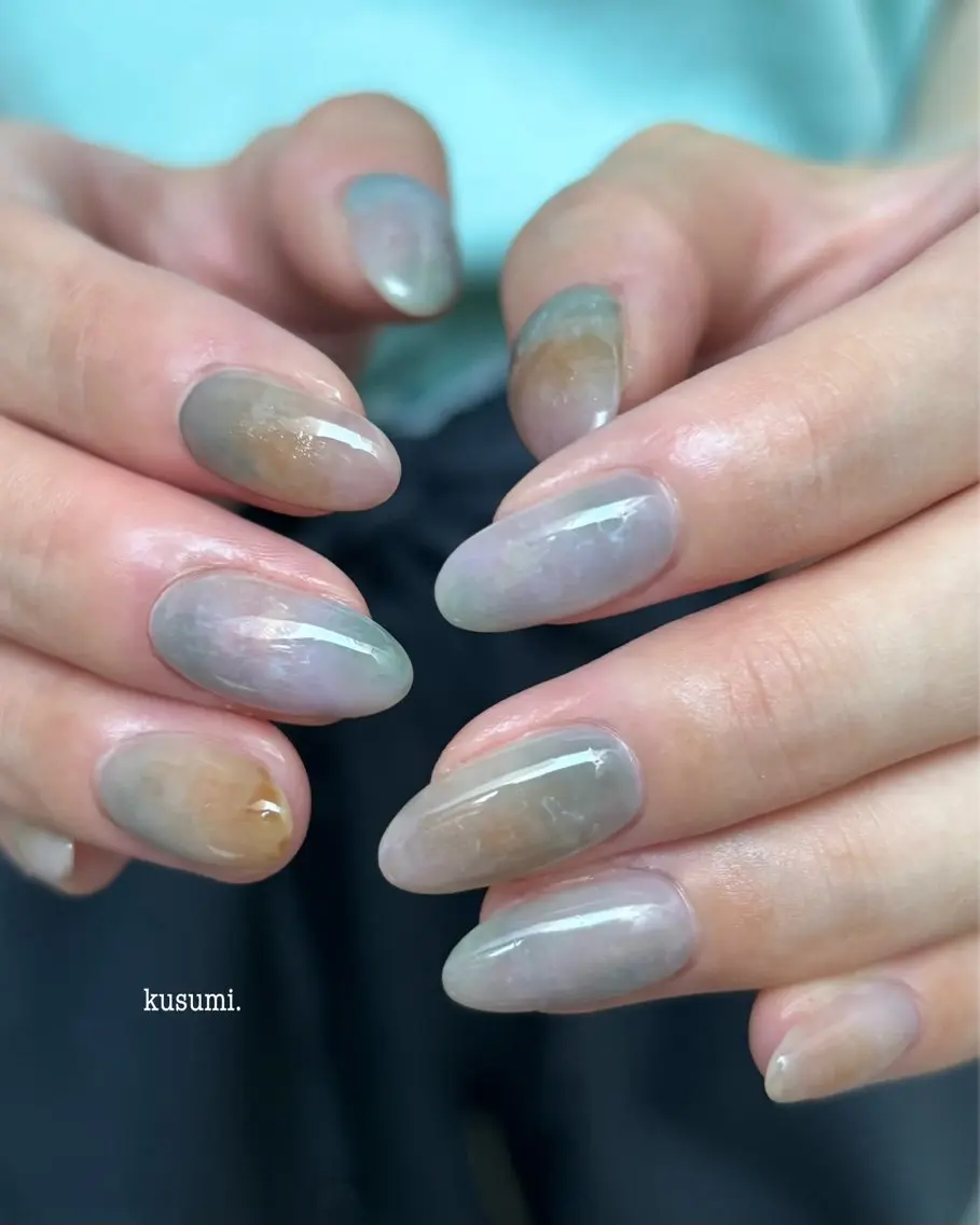 ネイル メンズネイル ニュアンスネイル ハンドネイル kusumi. tatsuyaのネイルデザイン