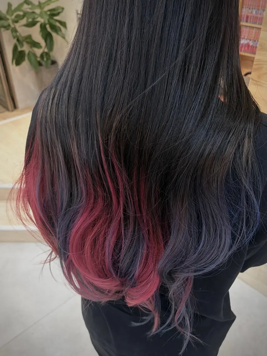ロング カラー ブラウンカラー 透明感カラー レイヤーカット カット ヘアカラー cana 札幌レイヤースタイルのヘアスタイル