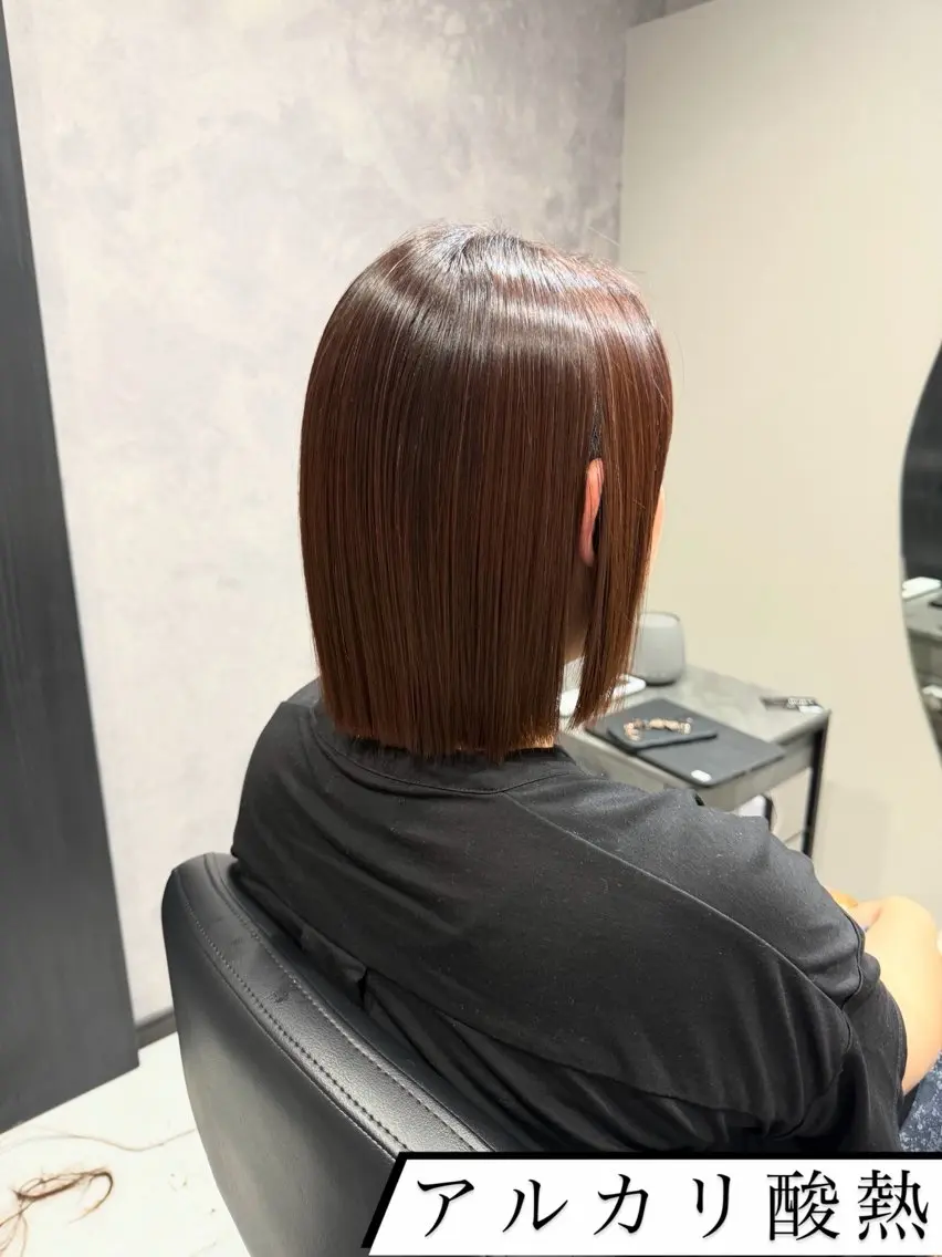 ショート トリートメント 酸熱トリートメント 泉大津Renvi 髪質改善特化サロンのヘアスタイル