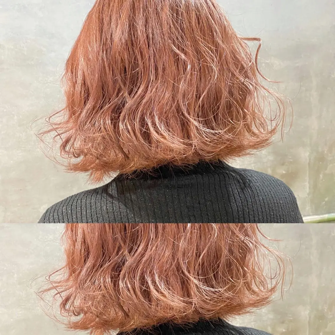 ミディアム カラー ベージュカラー ピンクカラー ピンクベージュ カット ヘアカラー トリートメント ツキノキ　ミナ 8月から西梅田店のヘアスタイル